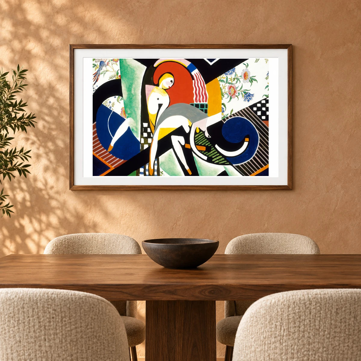 The Thundershower (ca.1917–1918) Henry Lyman Sayen — Abstract shown in a styled interior