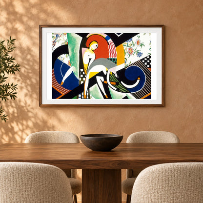 The Thundershower (ca.1917–1918) Henry Lyman Sayen — Abstract shown in a styled interior