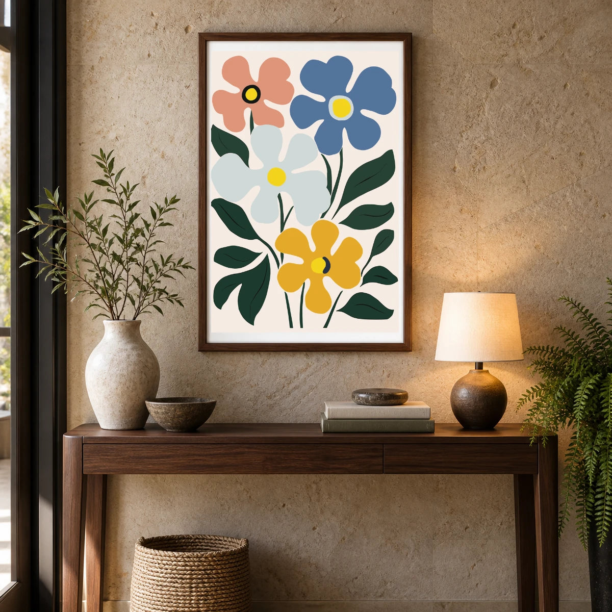 Flower Print — Flower & Botanical Prints shown in a styled interior