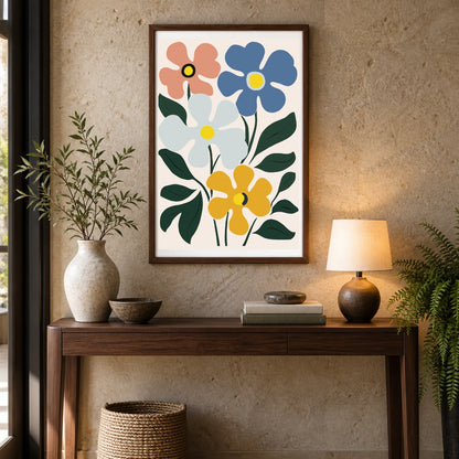 Flower Print — Flower & Botanical Prints shown in a styled interior