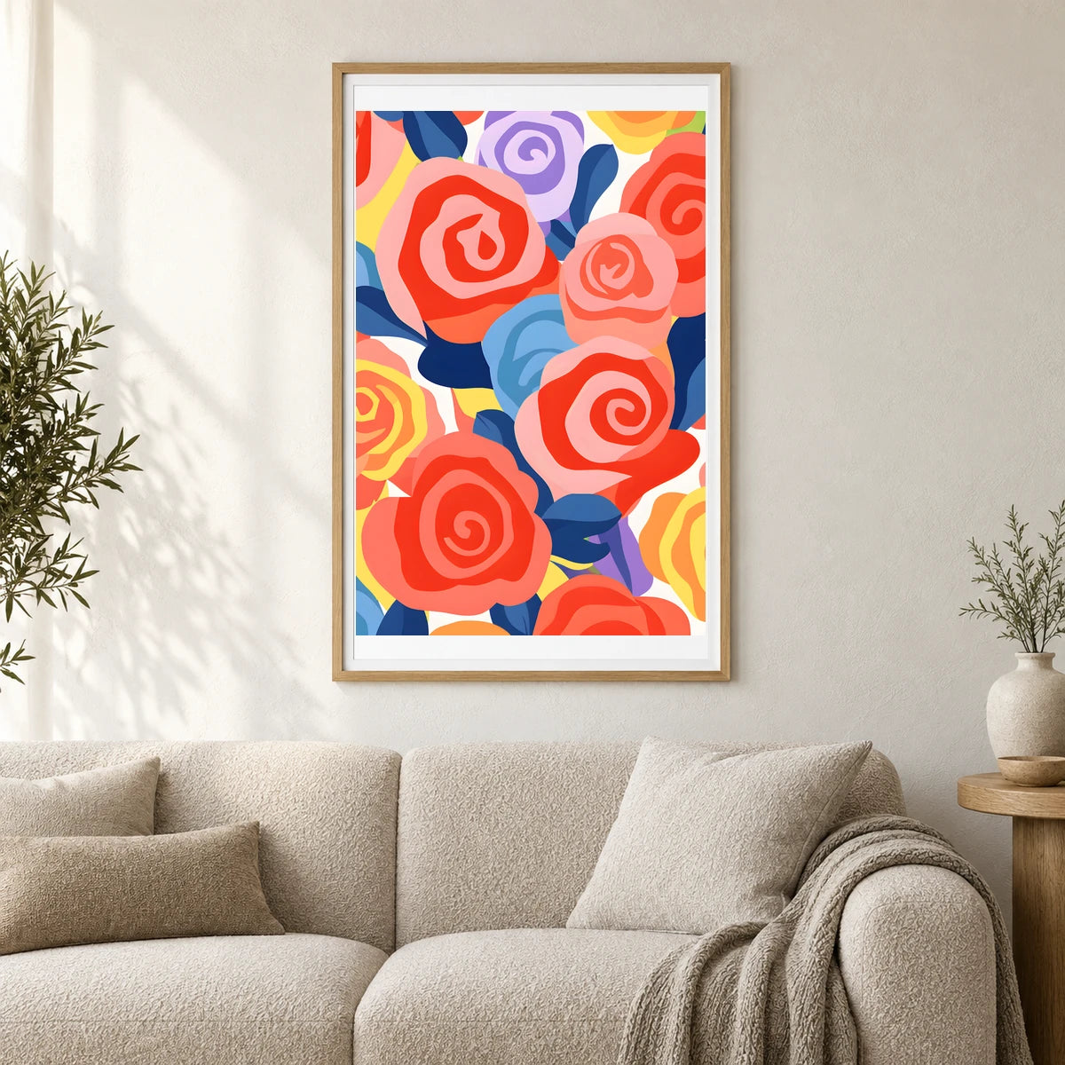 Flower Print II — Flower & Botanical Prints shown in a styled interior