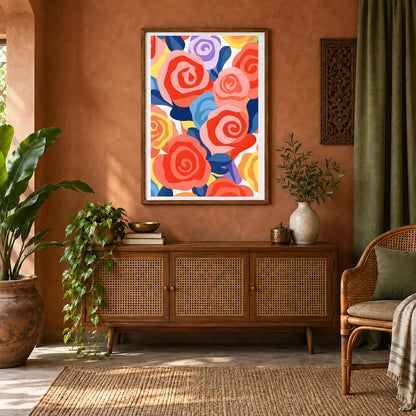 Flower Print II — Flower & Botanical Prints shown in a styled interior