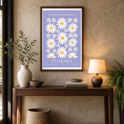 Flower Print III — Flower & Botanical Prints shown in a styled interior