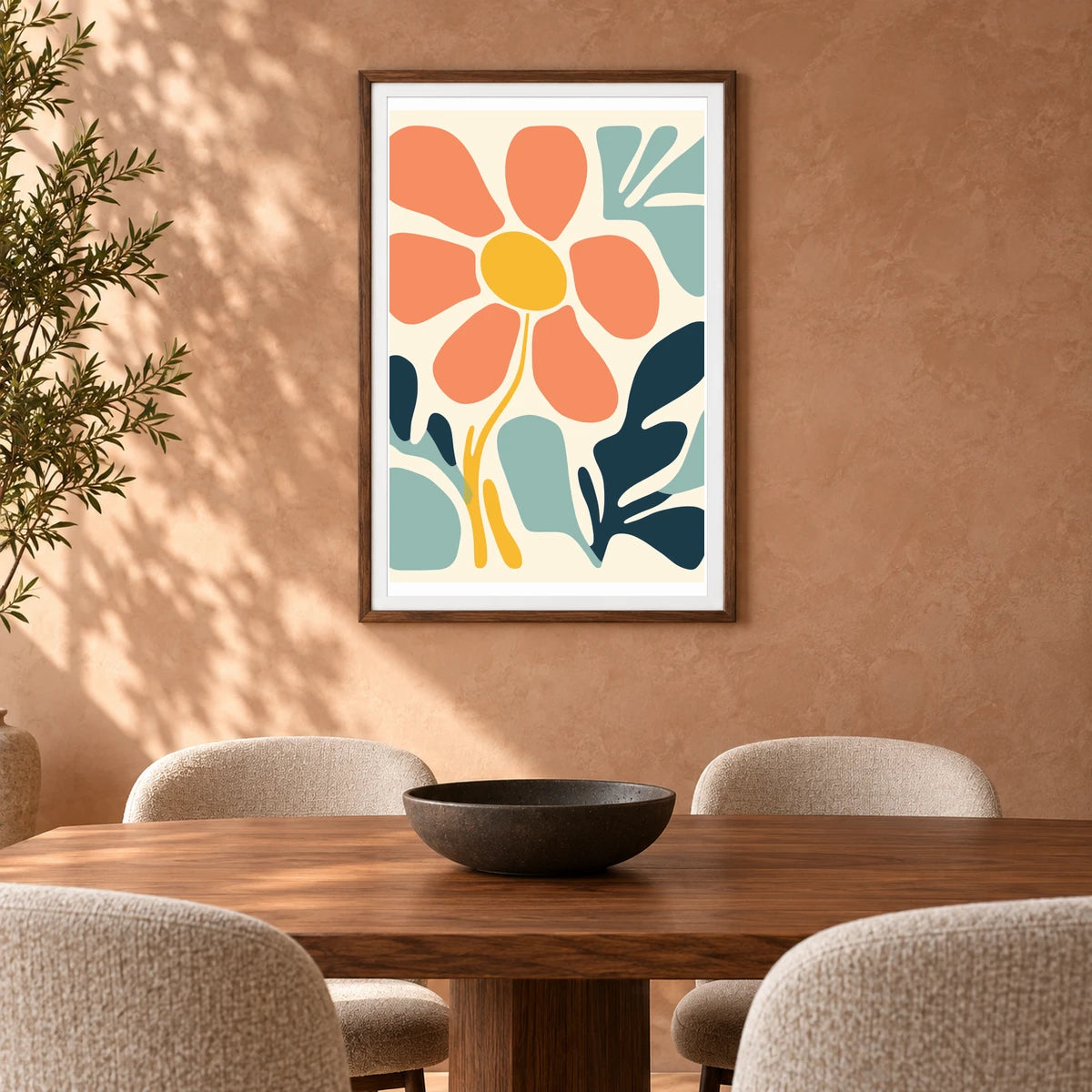 Flower Print IV — Flower & Botanical Prints shown in a styled interior