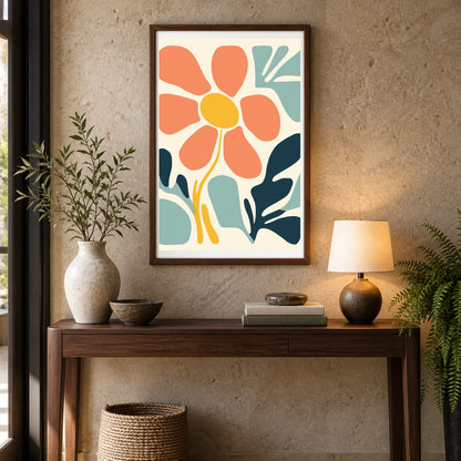 Flower Print IV — Flower & Botanical Prints shown in a styled interior