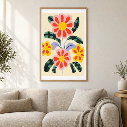 Flower Print VI — Flower & Botanical Prints shown in a styled interior
