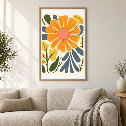 Flower Print VIII — Flower & Botanical Prints shown in a styled interior