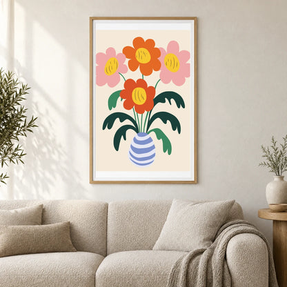 Flower Print IX — Flower & Botanical Prints shown in a styled interior