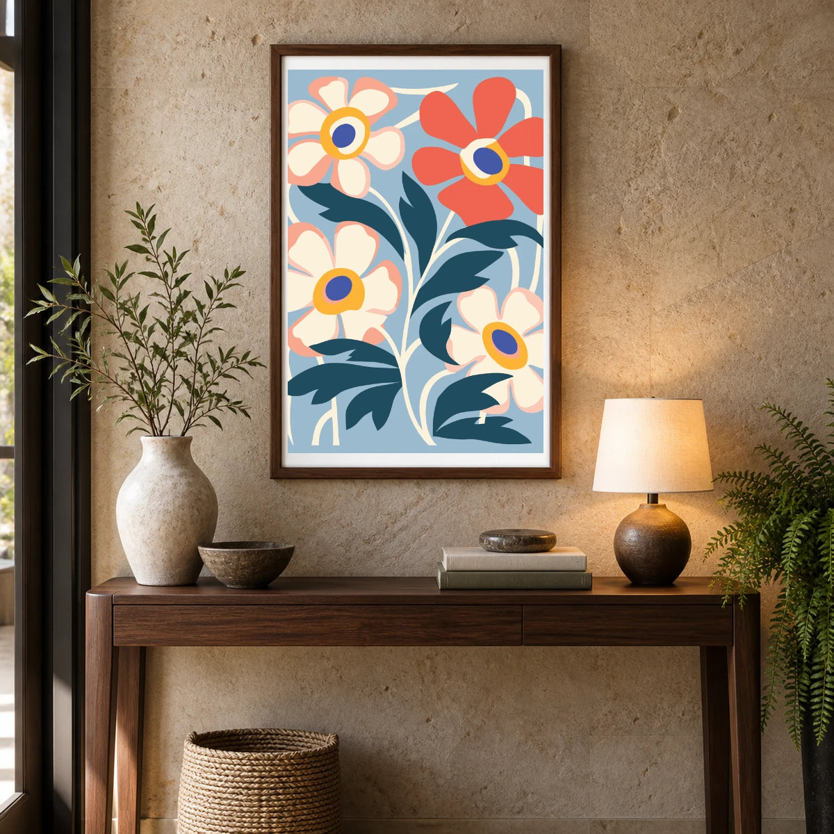 Flower Print XIII — Flower & Botanical Prints shown in a styled interior