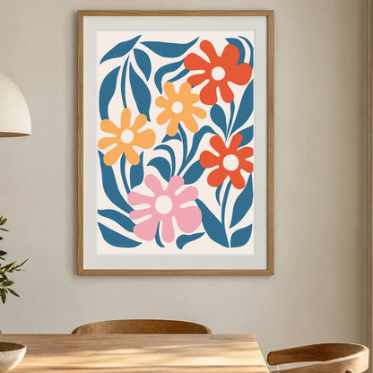 Flower Print XV — Flower & Botanical Prints shown in a styled interior