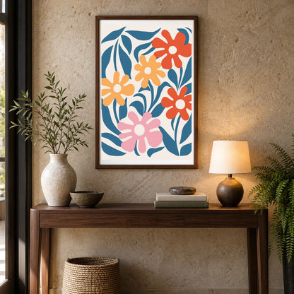 Flower Print XV — Flower & Botanical Prints shown in a styled interior