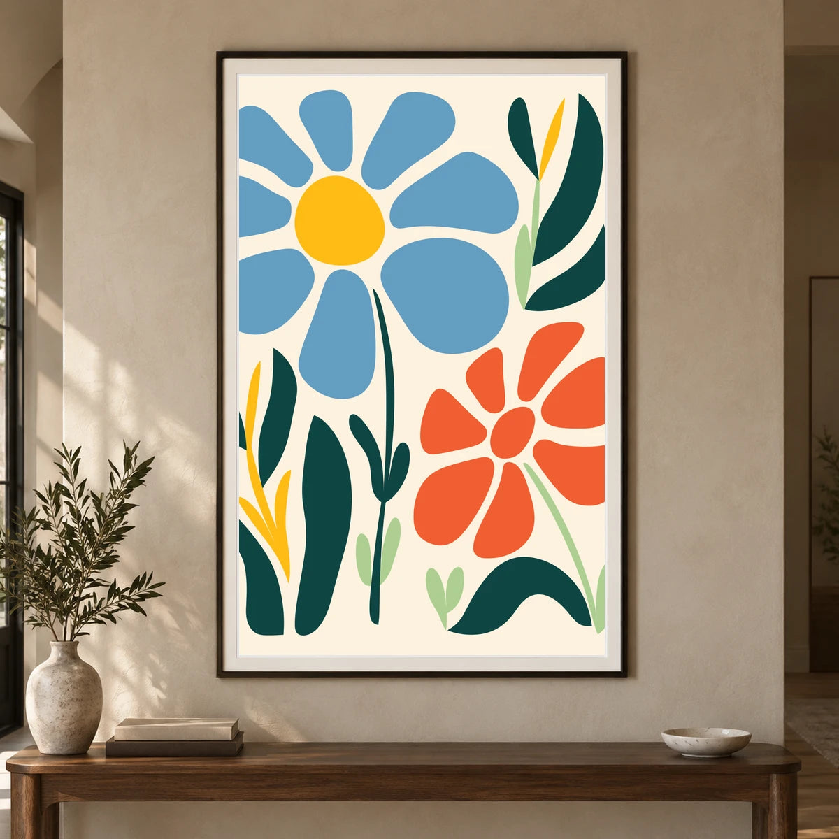 Flower Print XVI — Flower & Botanical Prints shown in a styled interior