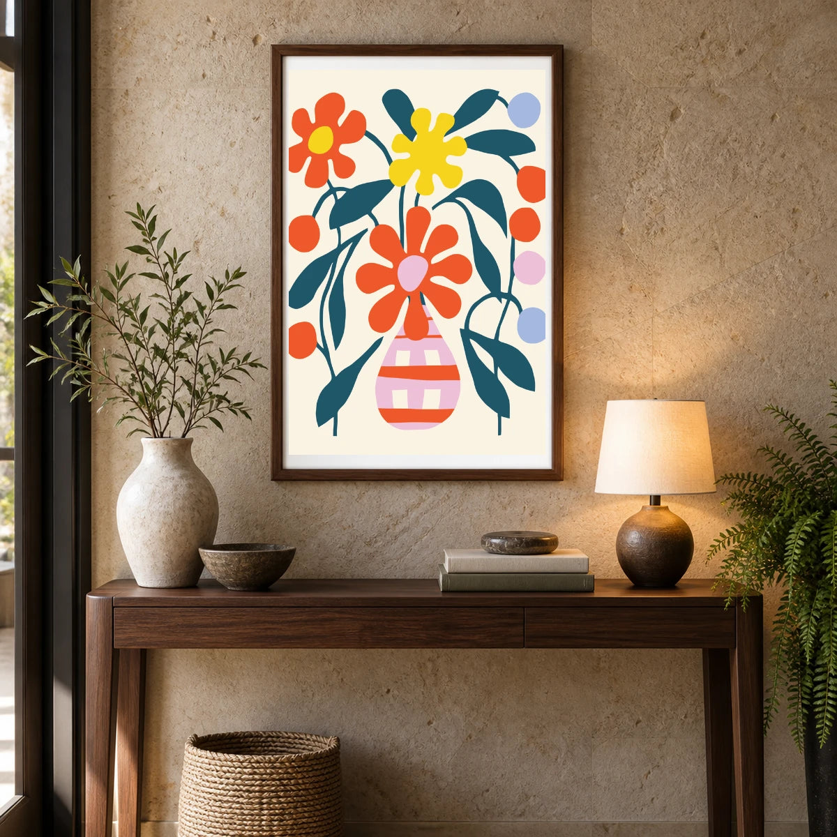 Flower Print XIX — Flower & Botanical Prints shown in a styled interior