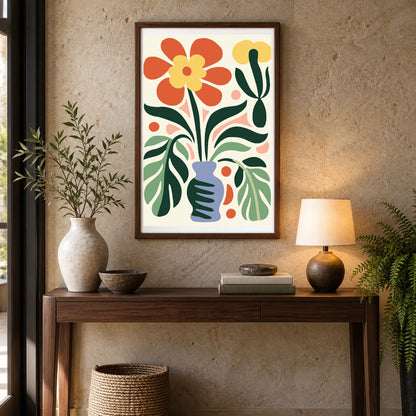 Flower Print XX — Flower & Botanical Prints shown in a styled interior