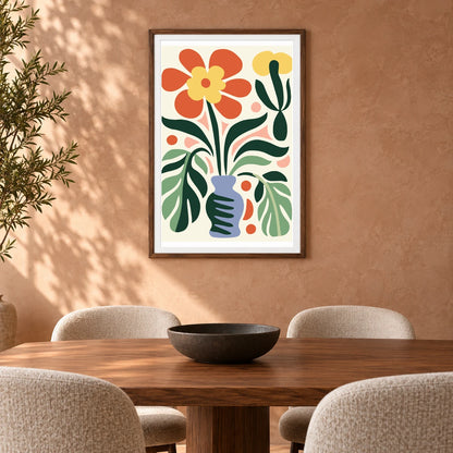 Flower Print XX — Flower & Botanical Prints shown in a styled interior