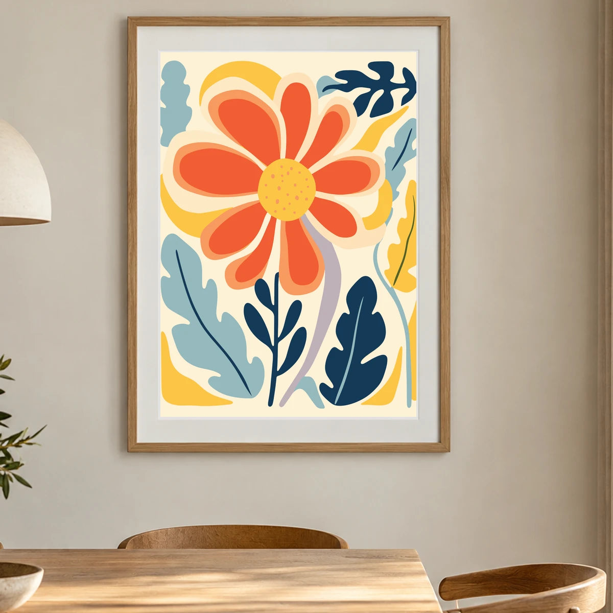 Flower Print XXII — Flower & Botanical Prints shown in a styled interior