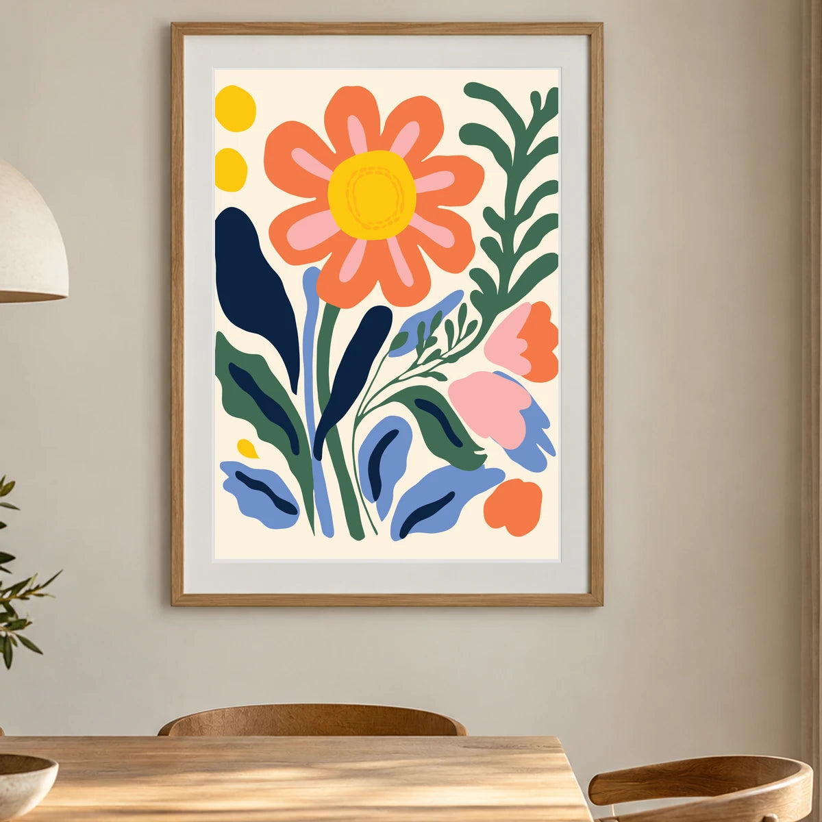 Flower Print XXIII — Flower & Botanical Prints shown in a styled interior