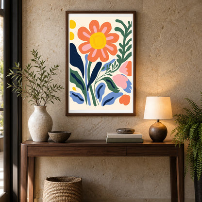 Flower Print XXIII — Flower & Botanical Prints shown in a styled interior