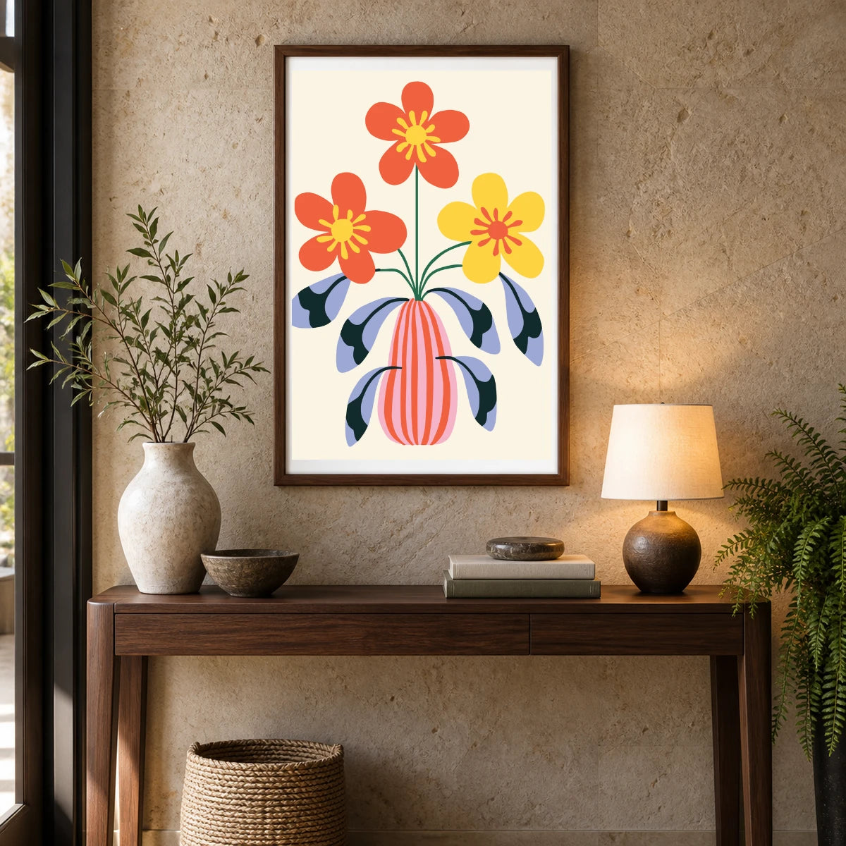 Flower Print XXVI — Flower & Botanical Prints shown in a styled interior
