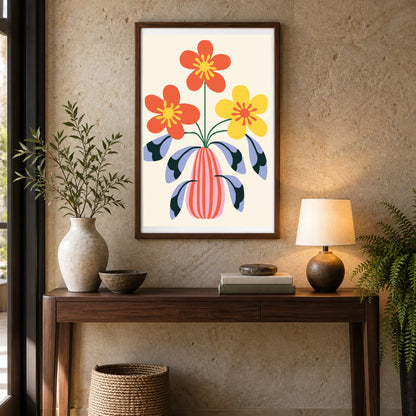 Flower Print XXVI — Flower & Botanical Prints shown in a styled interior