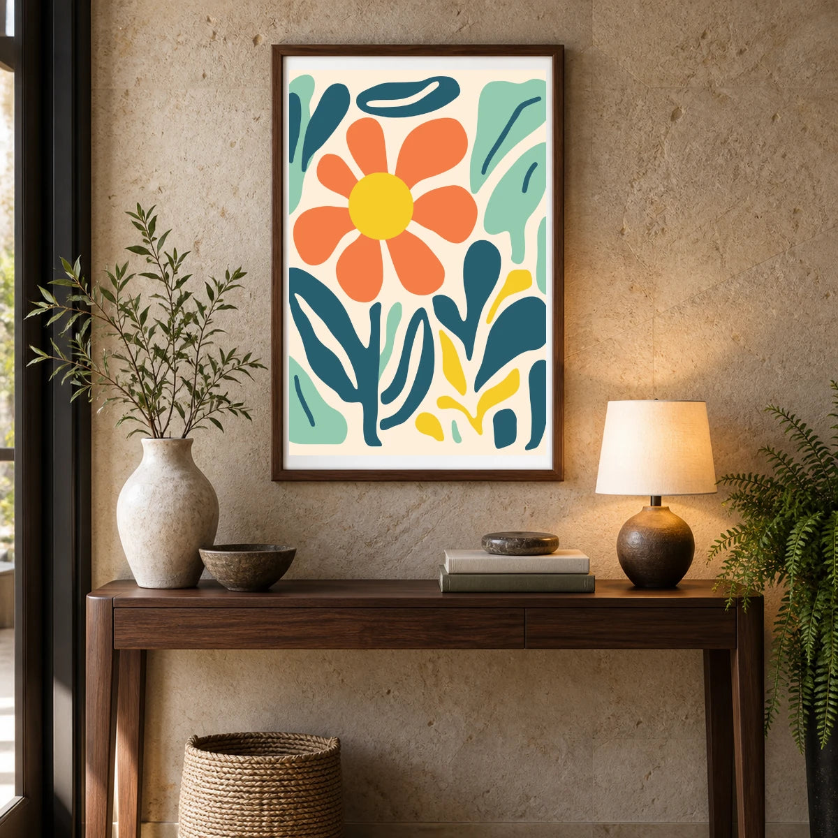 Flower Print XXVII — Flower & Botanical Prints shown in a styled interior