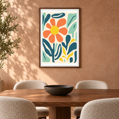 Flower Print XXVII — Flower & Botanical Prints shown in a styled interior