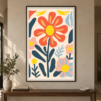 Flower Print XXVIII — Flower & Botanical Prints shown in a styled interior