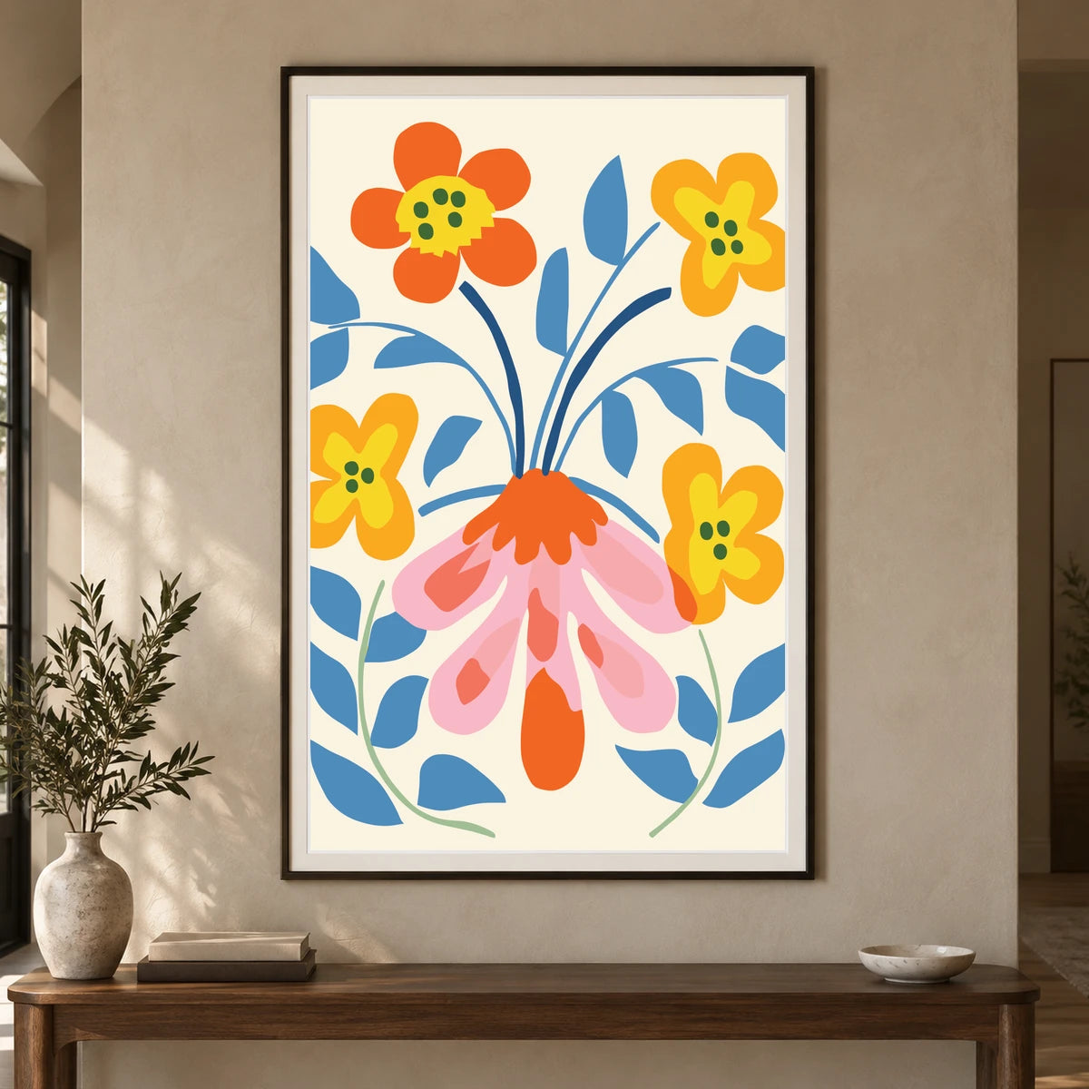 Flower Print XXXI — Flower & Botanical Prints shown in a styled interior