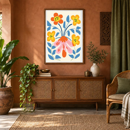 Flower Print XXXI — Flower & Botanical Prints shown in a styled interior