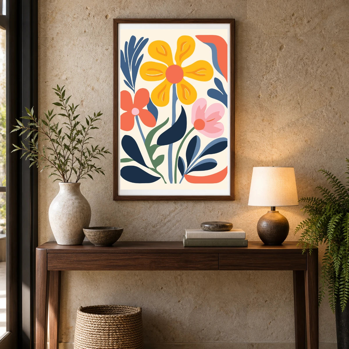 Flower Print XXXII — Flower & Botanical Prints shown in a styled interior