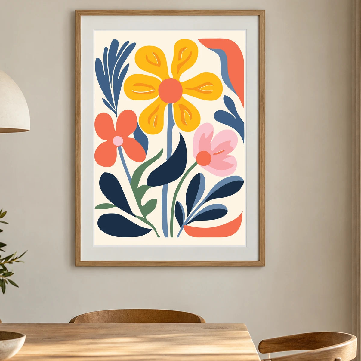 Flower Print XXXII — Flower & Botanical Prints shown in a styled interior