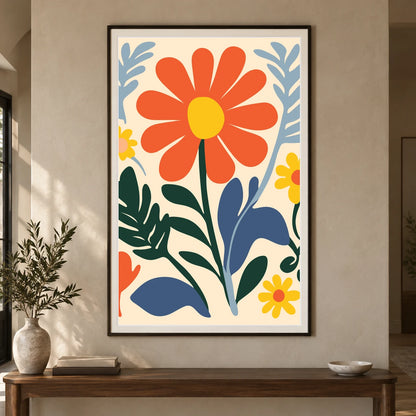 Flower Print XXXIII — Flower & Botanical Prints shown in a styled interior
