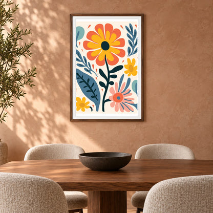 Flower Print XXXIV — Flower & Botanical Prints shown in a styled interior