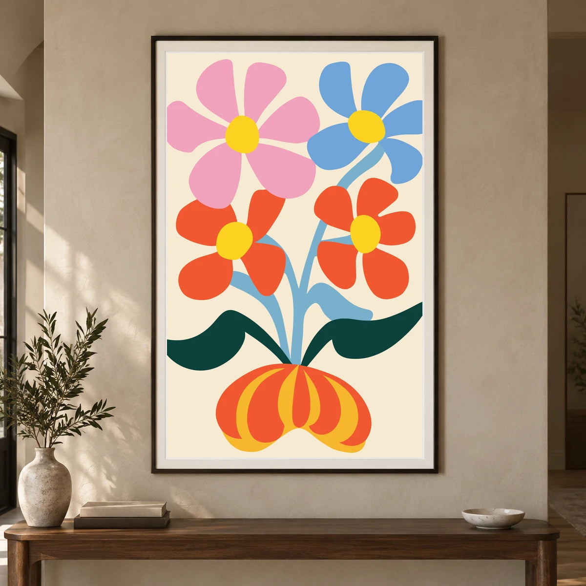 Flower Print XXXV — Flower & Botanical Prints shown in a styled interior