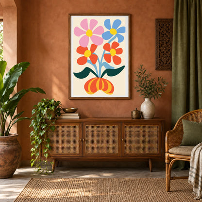 Flower Print XXXV — Flower & Botanical Prints shown in a styled interior