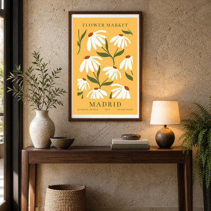 Flower Print XXXVI — Flower & Botanical Prints shown in a styled interior