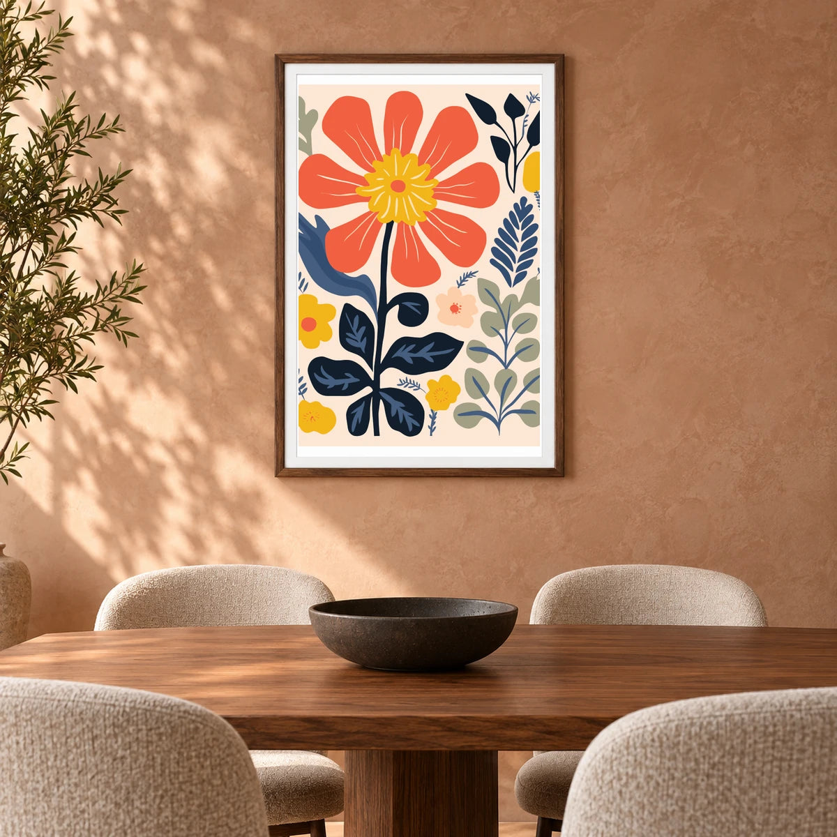 Flower Print XXXVII — Flower & Botanical Prints shown in a styled interior