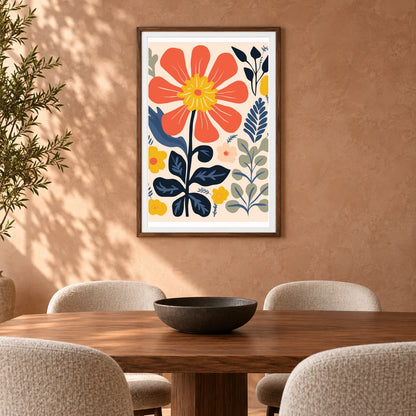 Flower Print XXXVII — Flower & Botanical Prints shown in a styled interior