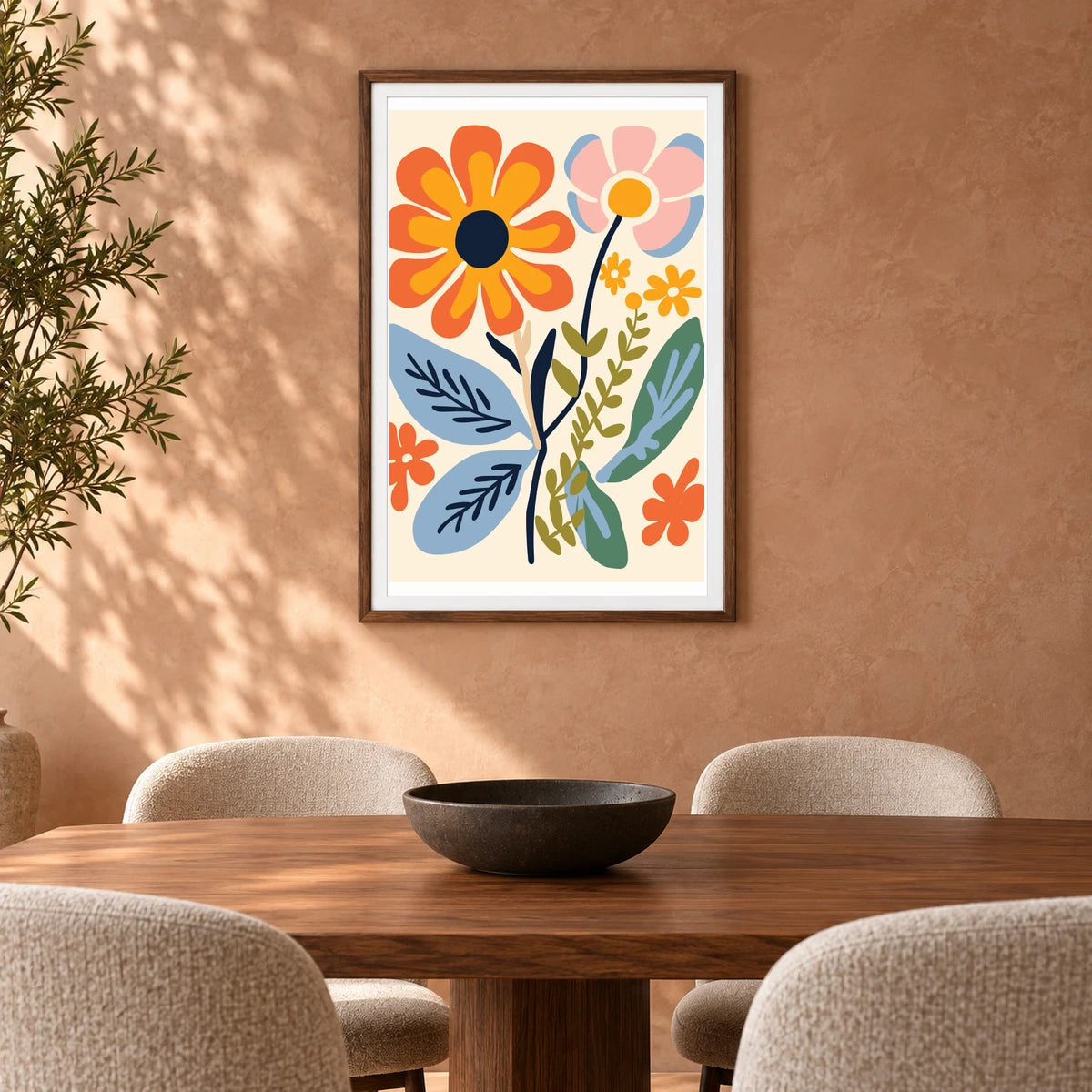 Flower Print XXXVIII — Flower & Botanical Prints shown in a styled interior