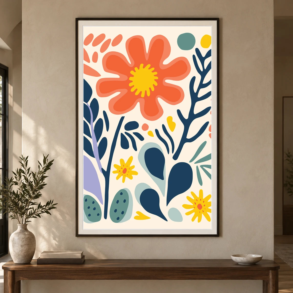 Flower Print XXXIX — Flower & Botanical Prints shown in a styled interior