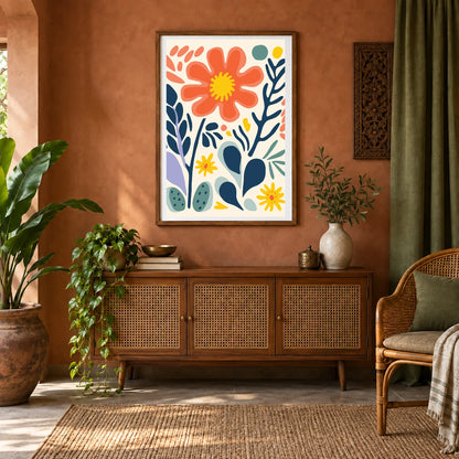 Flower Print XXXIX — Flower & Botanical Prints shown in a styled interior
