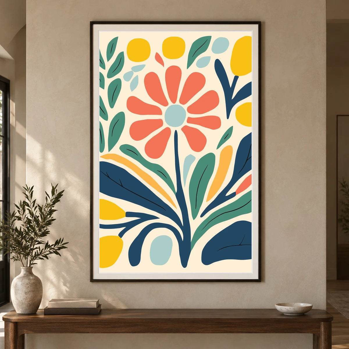Flower Print XL — Flower & Botanical Prints shown in a styled interior
