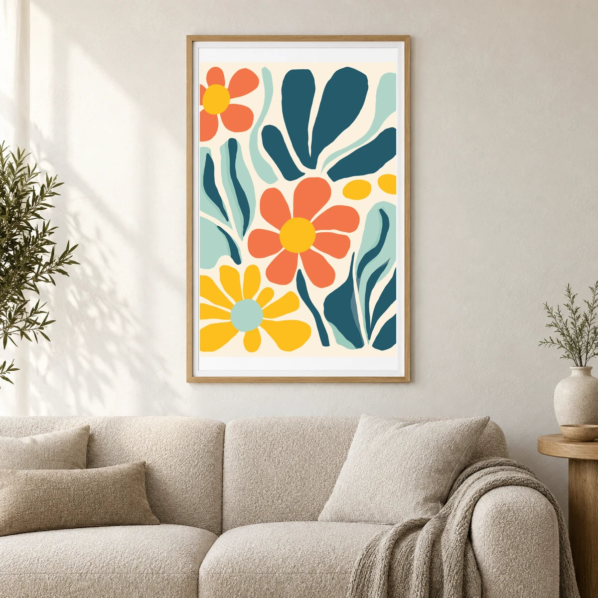 Flower Print XLI — Flower & Botanical Prints shown in a styled interior