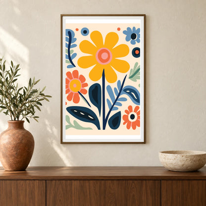 Flower Print XLII — Flower & Botanical Prints shown in a styled interior