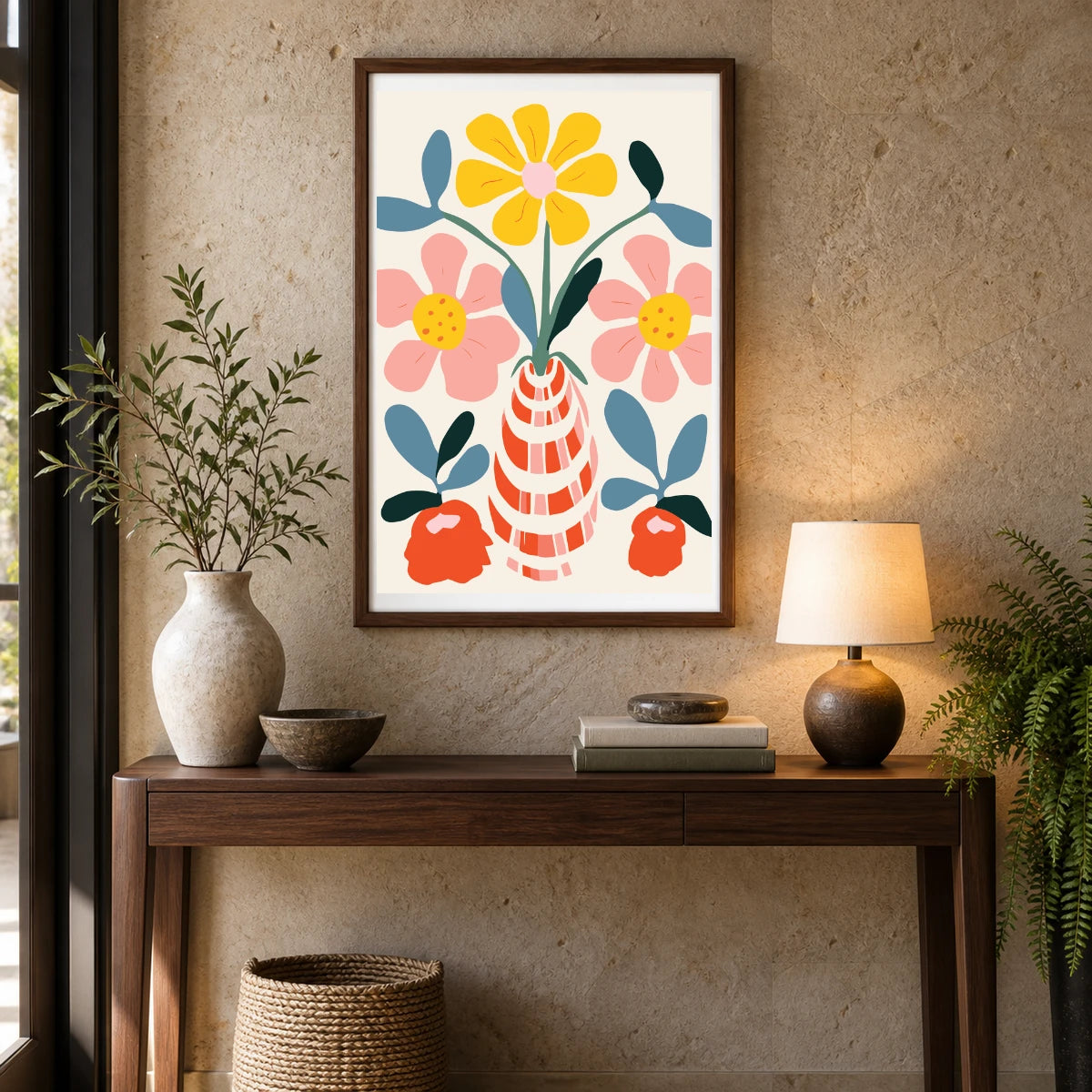 Flower Print XLIII — Flower & Botanical Prints shown in a styled interior