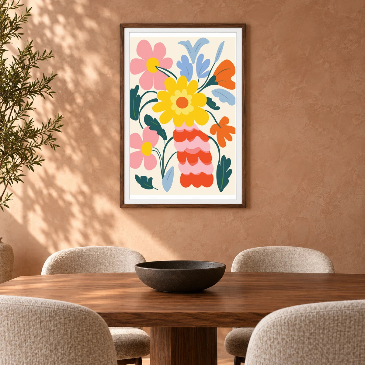 Flower Print XLIV — Flower & Botanical Prints shown in a styled interior