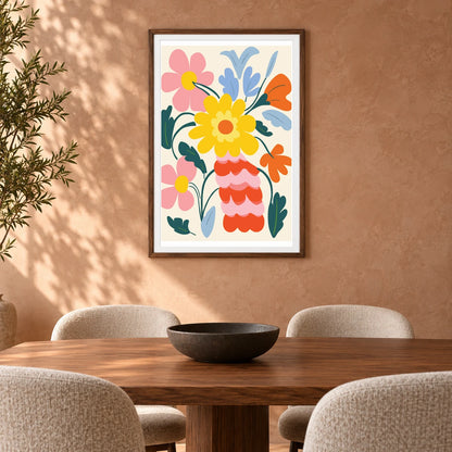 Flower Print XLIV — Flower & Botanical Prints shown in a styled interior