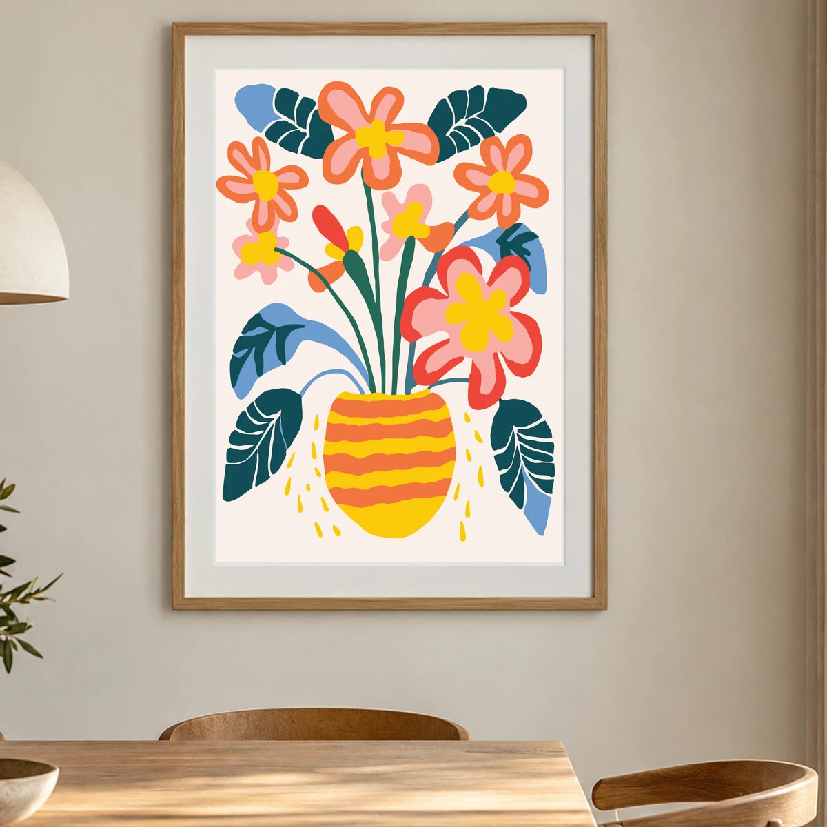 Flower Print XLV — Flower & Botanical Prints shown in a styled interior