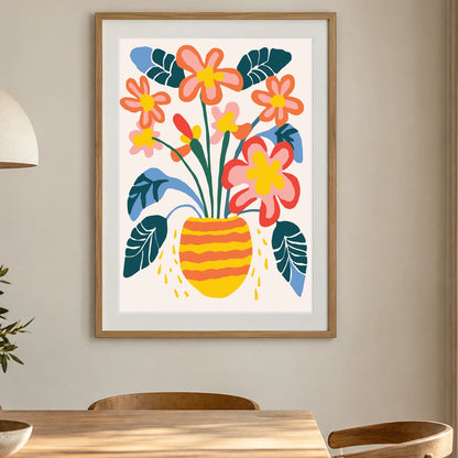 Flower Print XLV — Flower & Botanical Prints shown in a styled interior