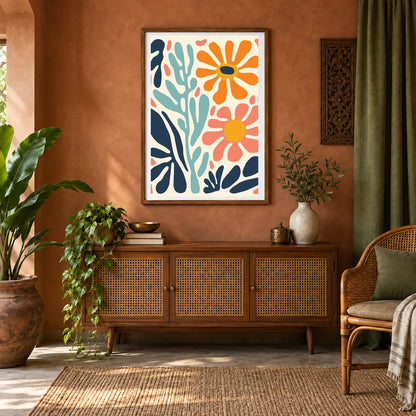 Flower Print XLVI — Flower & Botanical Prints shown in a styled interior
